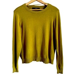 Vero Moda Lightweight Chartreuse Green Fall Pullover Sweater EUC